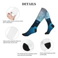 thumbnail image 5 of Pofeuu Ocean Dolphin Fish School Print Compression Socks for Women & Men Circulation - Best Support for Nurses,Running,Athletic,Sports, 5 of 7