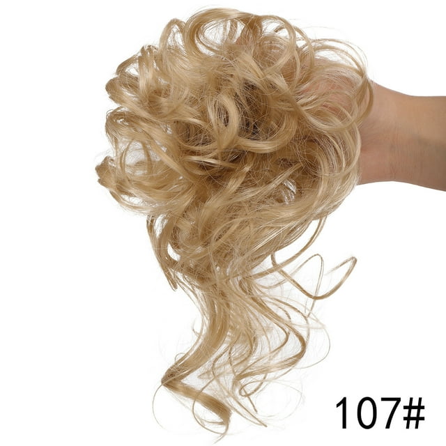 Yeacher Pièce de Cheveux Chignon Décoiffé Synthétique Chouchous Chignon Décoiffé Extensions