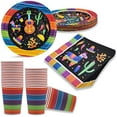 thumbnail image 2 of 82 PCS Mexican Themed Fiesta Party Supplies Set Including Plates, Cups, Napkins, Tablecloth and Banner for Mexican-Themed School Dance, Cinco de Mayo, and Fiesta Themed Party, 2 of 3