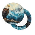 thumbnail image 2 of Balery Iceberg Bald Eagle Fundas de asiento para taburete de bar redondo de tela de terciopelo ajustables que protegen de arañazos y manchas para sillas de 14 a 17 pulgadas.-12 inch, 2 of 7
