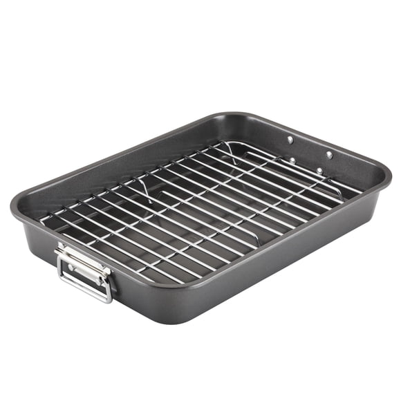 Farberware Bakeware Nonstick Roaster with Flat Ra
