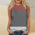 thumbnail image 2 of Lmnyox Women's Tank Tops 2025 Summer Basic Tank Shirts Crew Neck Sleeveless Loose Tops Casual Trendy Tee Tops, 2 of 4