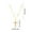 White, variant on Drip Painted Cross Necklace for Men Women, Gold Plated Copper Cross Pendant with Azorite Stone, 18x31mm Colorful Enamel Crucifix on 18+ Inch Adjustable Chain, Unisex Couple Jewelry Gift