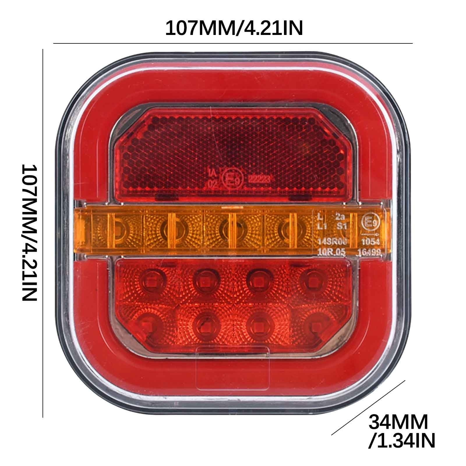 BGZLEU Wireless Brake Lights for Trailer, 2025 New Wireless Trailer Lights for Towing, Magnetic Wireless Led Trailers Rear Lights Kit with Brake and Turn Signals, Waterproof (2Pcs Regular)