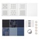 thumbnail image 1 of Kit de bordado para principiantes Materiales DIY Bordado Posavasos Kits de punto de cruz Conjunto B, 1 of 8