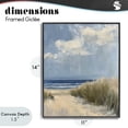 thumbnail image 4 of Stupell Industries Coastal In The Dunes By The Sea Black Framed Giclee Art, 11 x 14, by Petals Prints Design, 4 of 8