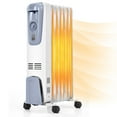 thumbnail image 4 of Patiojoy 1500W Oil Filled Radiator  7-Fin Thermostat Room Radiant Electric Space Heater, 4 of 5