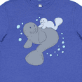 thumbnail image 4 of Inktastic Cute Manatees with Bubbles Youth T-Shirt, 4 of 5