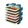 thumbnail image 1 of Preparation Plate Organizer Kitchen Storage Rack Kitchen Vegetable Rack Vegetable Preparation Rack Wall Mounted Storage Rack Wall Mounted Preparation Plate Organizer 6 Layer, 1 of 4