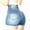 Light Blue, variant on Women High Waisted Jean Shorts Womens Skinny Jeans With Pockets Butt Lift Tummy Control Hot Mini Denim Shorts