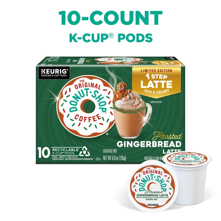 The Original Donut Shop, Frosted Gingerbread One Step Latte K-Cup