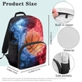 thumbnail image 7 of Aplkyhs Funny Basketball School Backpack for Girls Boys Ergonomic Padded Adjustable Straps Water Resistant Large Capacity Backpack for Students 6-18 Elementary Middle High School Daily Use, 7 of 7