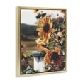 thumbnail image 4 of Stupell Industries Canary Bird & Sunflowers Plants & Flowers Photography Gold Floater Framed Canvas Art Print Wall Art, 17 x 21, 4 of 10