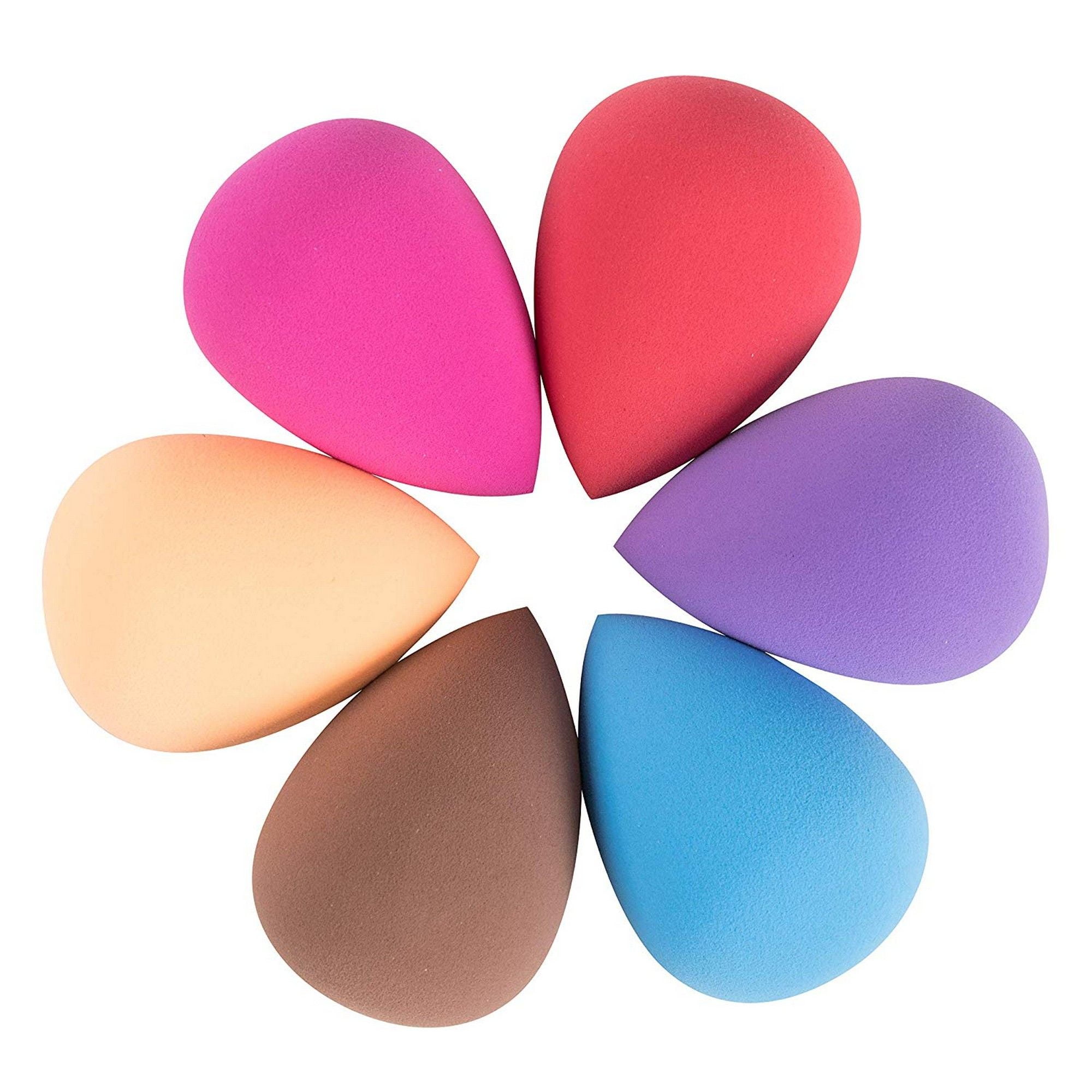 Makeup Blender Sponge Set - 6-Pack Beauty Teardrop Make-Up Foundation 