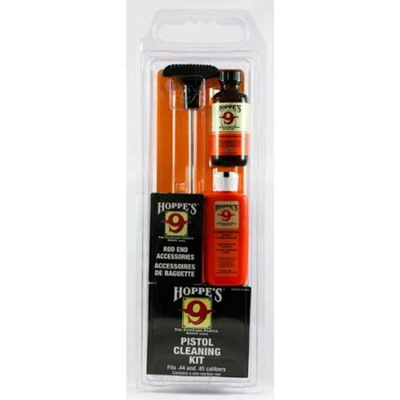 Hoppes Pistol Cleaning Kit with Aluminum Rod, .38/.357/9mm (Best Gun Cleaning Rod Material)