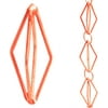 Monarch Pure Copper Diamond Rain Chain, 8-1/2 Feet Length