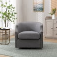 thumbnail image 6 of Yesfashion Swivel Chair,Comfy Accent Sofa Chair,360 Swivel Chair,Upholstered Armchair,Swivel Accent Chair with Metal Base,Corner Chairs,for Living Room Bedroom Hotel Office, 6 of 10