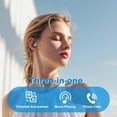 thumbnail image 2 of AI Translation Wireless Earbuds with Two-Way Real-Time Translator 144 Languages for Travel Business Meetings-Black, 2 of 7