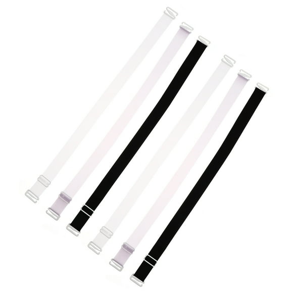 FELTECHELECTR 6 Pairs Comfortable Shoulder Straps Silicone Support Standard Underwear Formal Wear