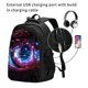 thumbnail image 2 of Fotbe v Mochila con Estampado y Puerto USB para Hombre y Mujer, Mochila Antirrobo, Mochila de Viaje, Mochila Escolar, Mochila Universitaria, 2 of 7