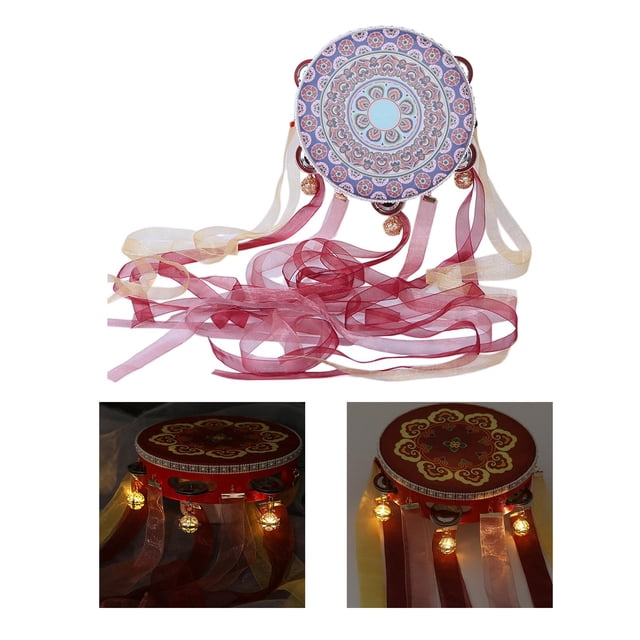 Tambor de pandereta perfke Estilo D 7,28 pulgadas