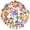 3A, variant on 35pcs-50pcs Colorful Mushroom Stickers Nature Stationery Stickers Fantasy PVC Stickers for Laptops Suitcases