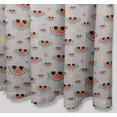 thumbnail image 5 of S4Sassy Gray Dot & Watermelon Fruits Bathroom Decor Shower Waterproof Curtain Drapes Resistant-60 x 70 Inch, 5 of 6