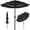 Black, variant on Best Choice Products 10ft 3-Tier Patio Umbrella, Market Sun Shade w/ Tilt Adjustment, Easy Crank - Gray