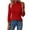 270#Red, variant on Ladies Tops Turtleneck Ribbed Knit Long Sleeve Slim Fit Pullover Sweater Top