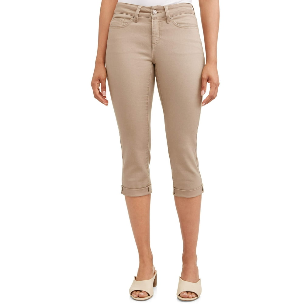 Time and Tru Women's 21" Denim Capri