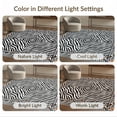 thumbnail image 7 of ODIKA Zebra Bold Print Monochrome Striped Inspired Geometric Motifs for Home Office, Gaming Room, Under Desk, Non-Slip Chair-Friendly, 7 of 7