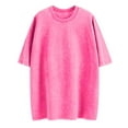 thumbnail image 4 of vigerkar Oversized Vintage t Shirts for Women Short Sleeve Cotton Casual Baggy Tees Trendy Crew Neck Loose Tops 2025 Hot Pink, XXL, 4 of 6