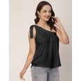 thumbnail image 3 of Moomaya Solid One Shoulder Sleeveless Tops For Women, Sexy Tank Casual Vacation Clothing, 3 of 8