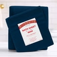 thumbnail image 3 of RIVERSIDE 2 Pack Luxury Bath Sheets 35×70 Soft Quick Dry Extra Large Cotton Towels 600 GSM Hotel Quality Spa - Dark Blue, 3 of 8