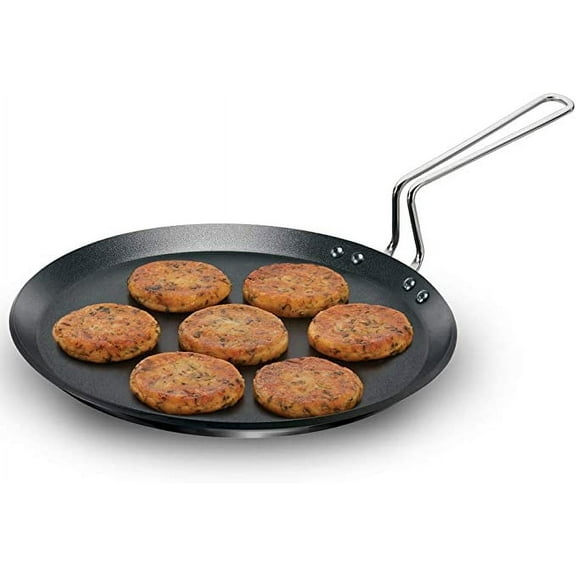 Hawkins IQFT30 Tava, Dosa, Griddle, stainless_steel, Black