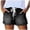 Black-shorts, variant on Denim Shorts for Women Frayed Hem Drawstring Casual Jean Bottoms Washed Denim Pants White L