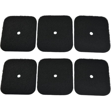 HQRP 6-Pack Replacement Carbon Filters Compatible with Catit Hooded Cat Litter Pans 50685, 50700, 50701, 50702, 50722, 50695 & 50696