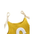 thumbnail image 4 of Qiylii Baby Romper, Rainbow Patterns U-Neck Sleeveless Strappy Bodysuit, 4 of 6