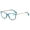 Blue, variant on Cat Eye Transparent Pink Reading Glasses 3.50, Lightweight Presbyopic Glasses, Spring Hinge HD Metal Readers +3.50 for Men and Women