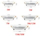 thumbnail image 3 of Luces LED empotradas para techo, foco regulable de alto brillo, 110V, 220V, 3W, 5W, 7W, 9W, 12W, 15W, 18W, 3 of 4