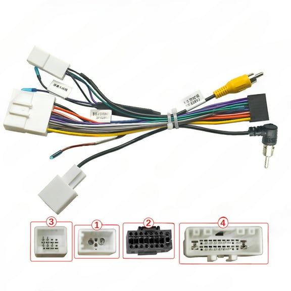 YH-Suitable for 03-12 Subaru Forester XV/Winged Leopard 16Pin modification line Android large screen navigation power cord