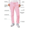 thumbnail image 3 of Adar Addition Scrubs For Women - Skinny Leg Cargo Drawstring Scrub Pants, 3 of 7