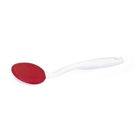 Mrs. Fields Silicone Cookie Spatula 2 Pack with Beveled Edge, Red and
