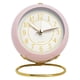 thumbnail image 1 of Metal Alarm Clock Decoration Ornaments Alarm Clock Living Room Bedroom Quartz Luminous Clock, Alarm Clock, Metal Frame, Elegant Design, Night Light, Timekeeping, Modern Style, Foldable,, 1 of 8