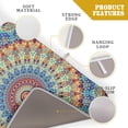 thumbnail image 4 of Bohemian Mandala Dish Drying Mat for Kitchen Counter Boho Ethnic Drying Mat 18 x 24 inch with High Absorbent Reversible Microfiber Dish Drying Pad Dish Rack Pad Drainer Mat for Coffee Bar, 4 of 6