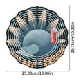 thumbnail image 5 of 3D Metal Hanging Wind Spinners - Decorative Turkey Design with Leaf Patterns for Yard & Garden - Unique Wind Chimes for Outdoor Decor, 5 of 6