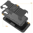thumbnail image 2 of for Samsung Galaxy Xcover 5 Case with Tempered Glass Screen Protector Belt Clip Holster Defender Rugged Shock Proof Armor Heavy Protection Phone Cover w/Magnetic Mount Plate [Black], 2 of 9
