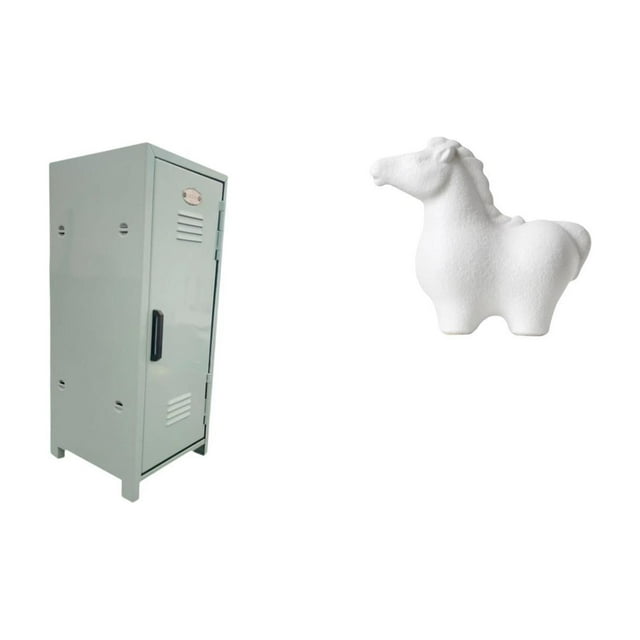Contenedor de almacenamiento,Mini armario organizador de cosméticos de escritorio,Caja de almacenamiento de metal para dormitorio,organizador de almacenamiento grande,Estatua del