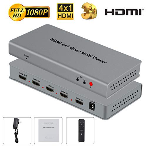 4x1 HDMI Quad MultiViewer, NEWPOWER HDMI Quad Screen Real Time