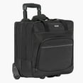 thumbnail image 2 of Black Rolling Laptop Bag 15.6 Inch, Wheeled Computer Briefcase for Office & Business, Stylish Work Bag for Women & Men, 2 of 10